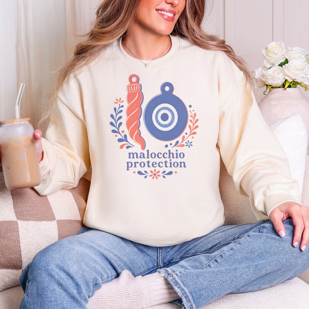 Malocchio Protection Corno and Nazar Amulets Folklore Sweatshirt